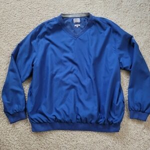 Callaway Golf Blue XL Brushed Microfiber Pullover Windbreaker Jacket